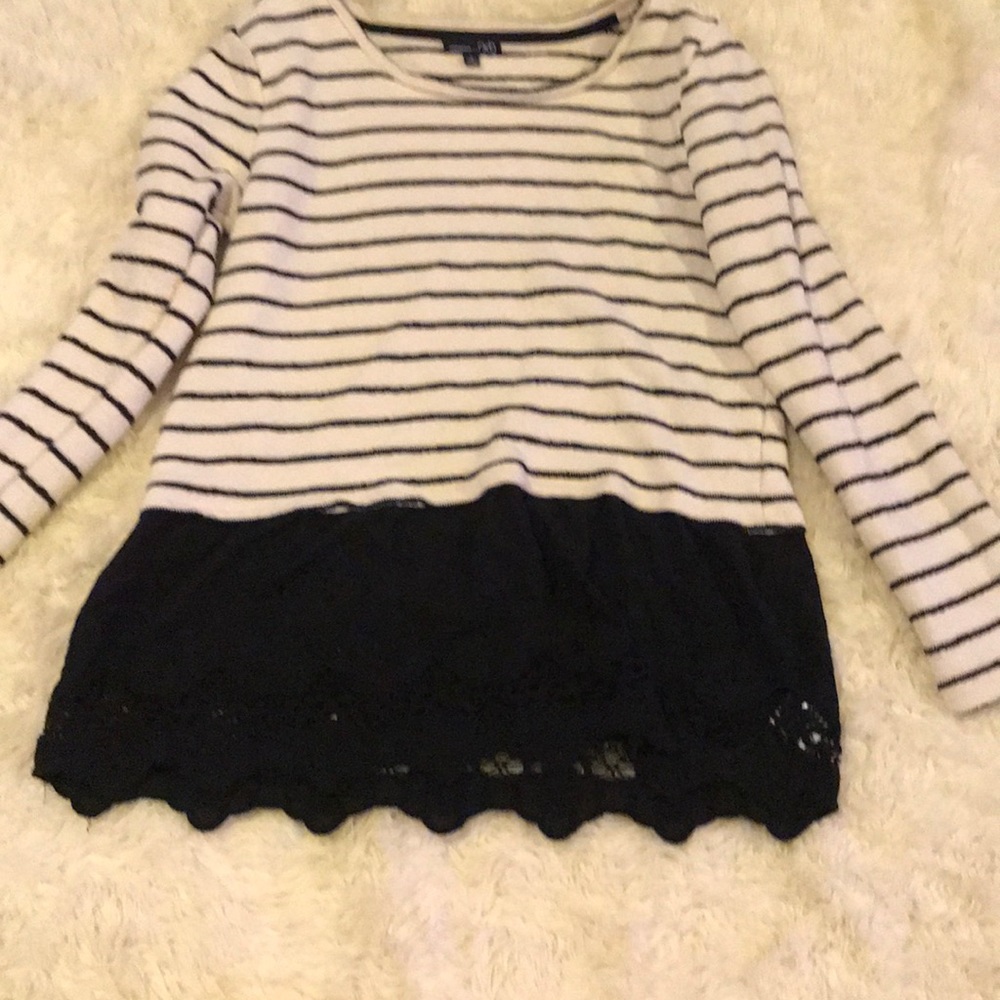 Rxb black and white pullover